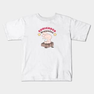 Cute Bunny: Bunichoco Brownies Kids T-Shirt